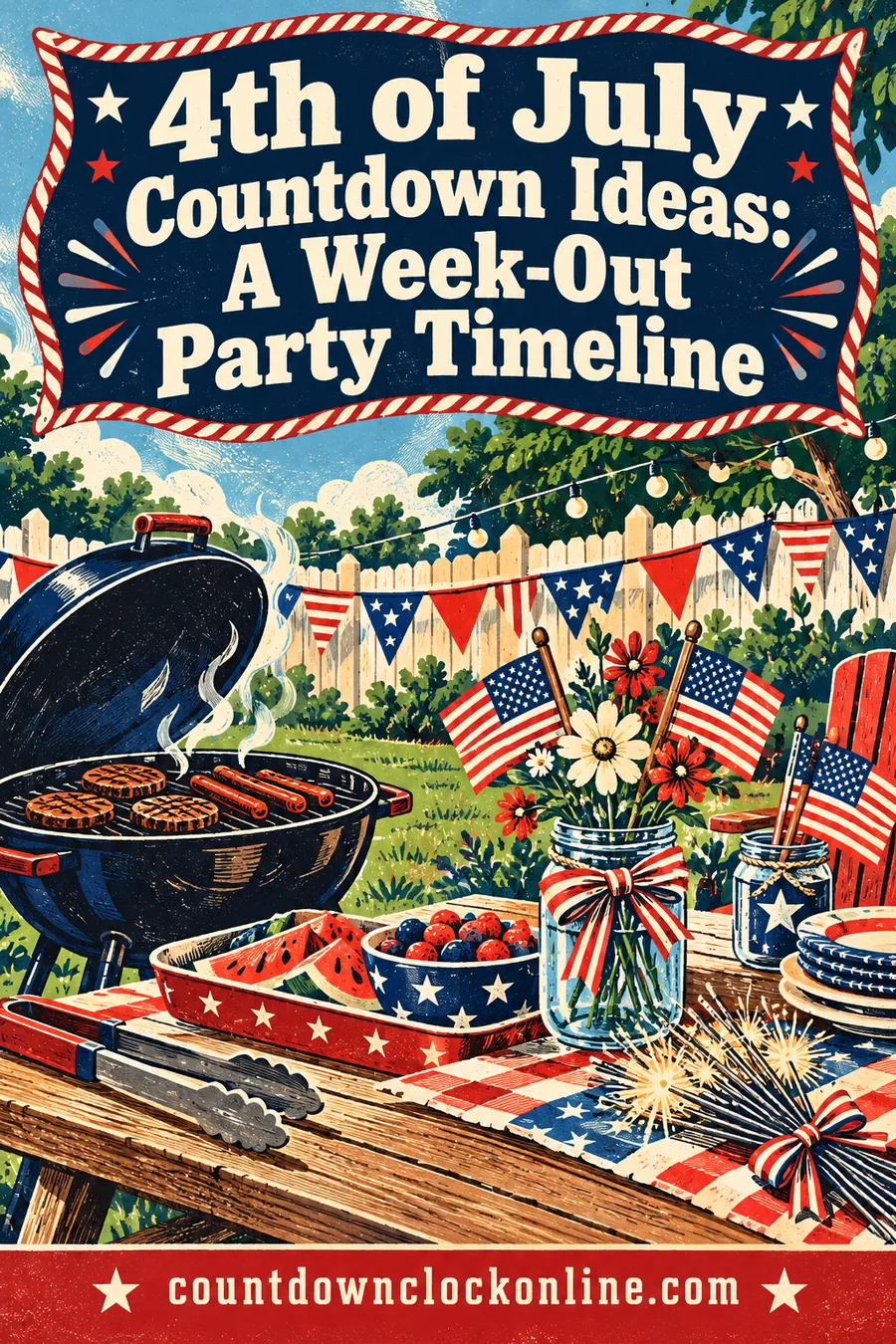 4th of July Countdown Ideas: A Week-Out Party Timeline