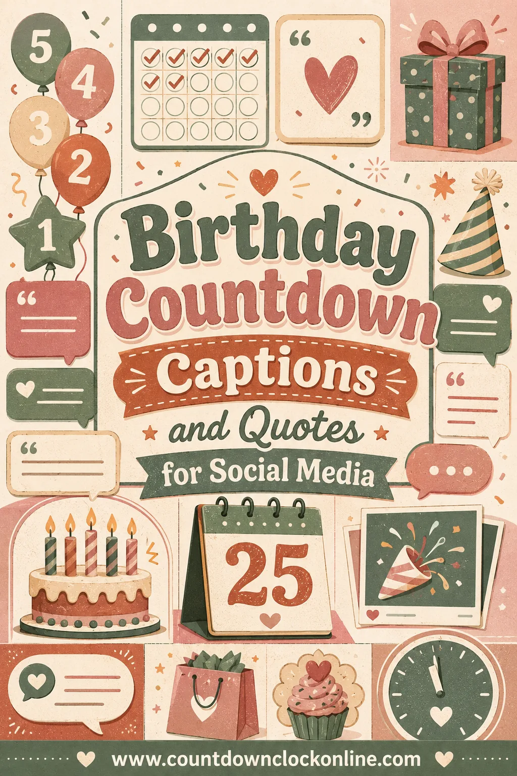 Birthday Countdown Captions and Quotes for Social Media