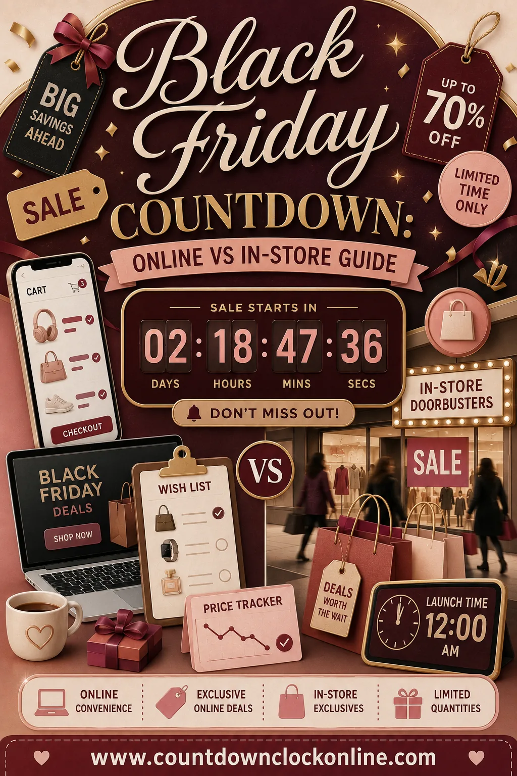 Black Friday Countdown - Online Vs In-Store Guide