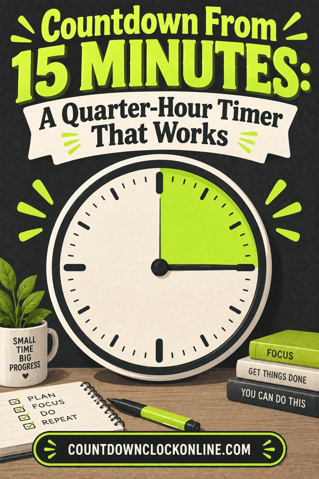 Countdown From 15 Minutes: A Quarter-Hour Timer That Works
