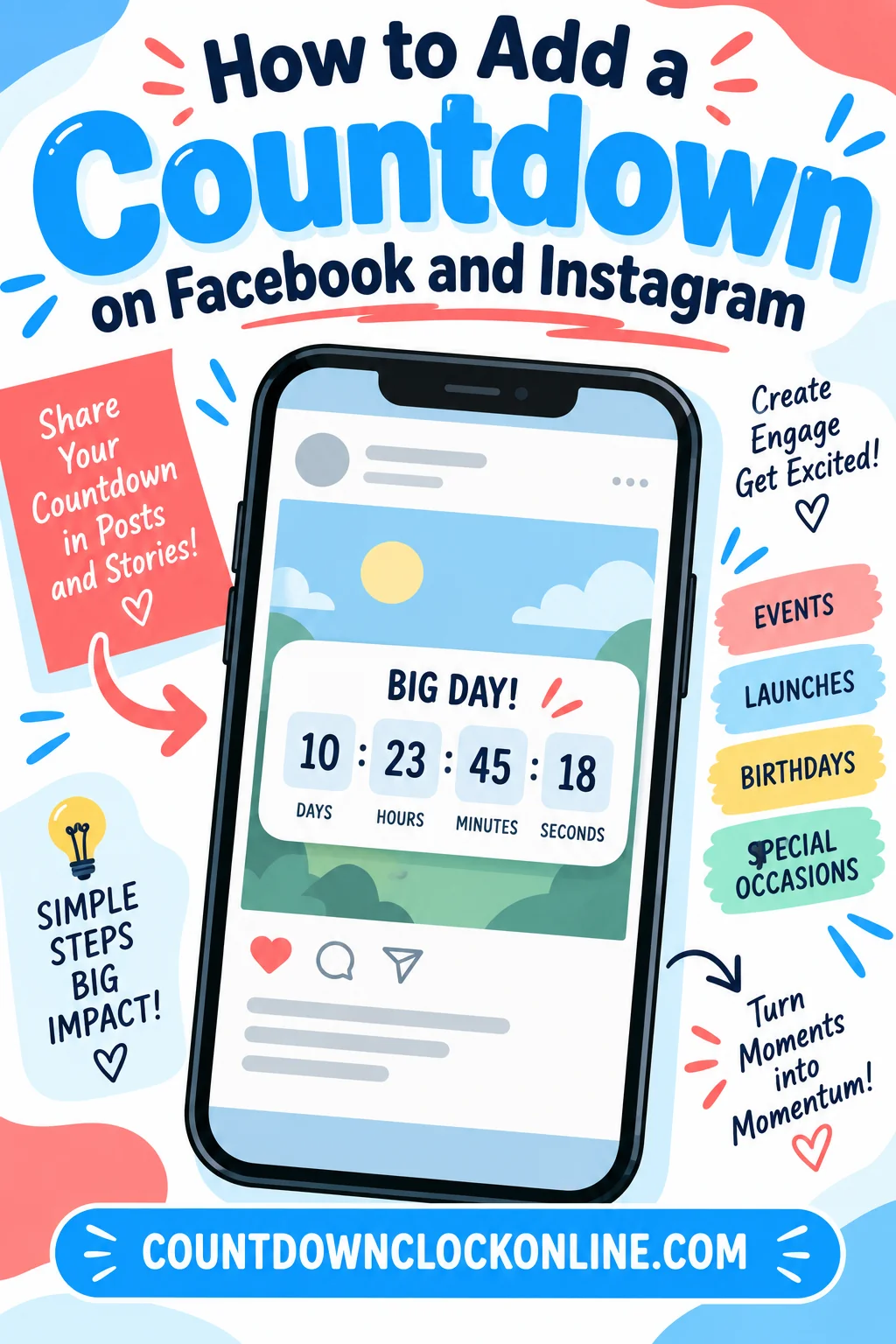 How to Add a Countdown on Facebook and Instagram