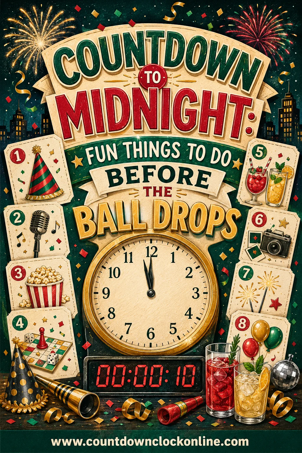 Countdown to Midnight - Fun Things to Do Before the Ball Drops