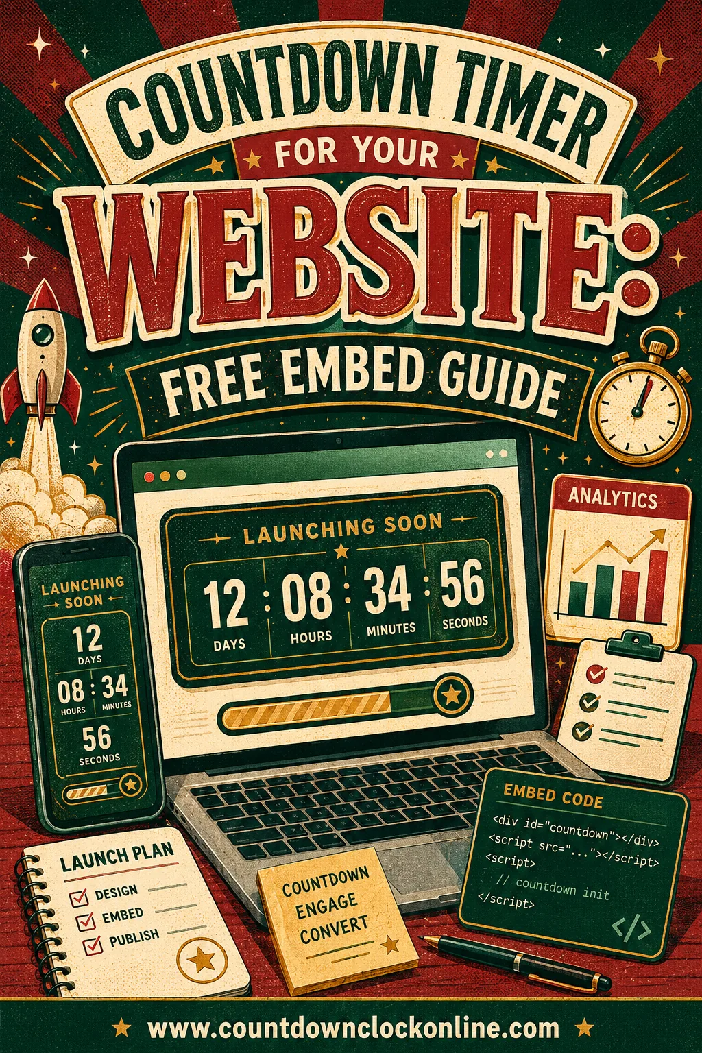 Countdown Timer for Your Website - Free Embed Guide