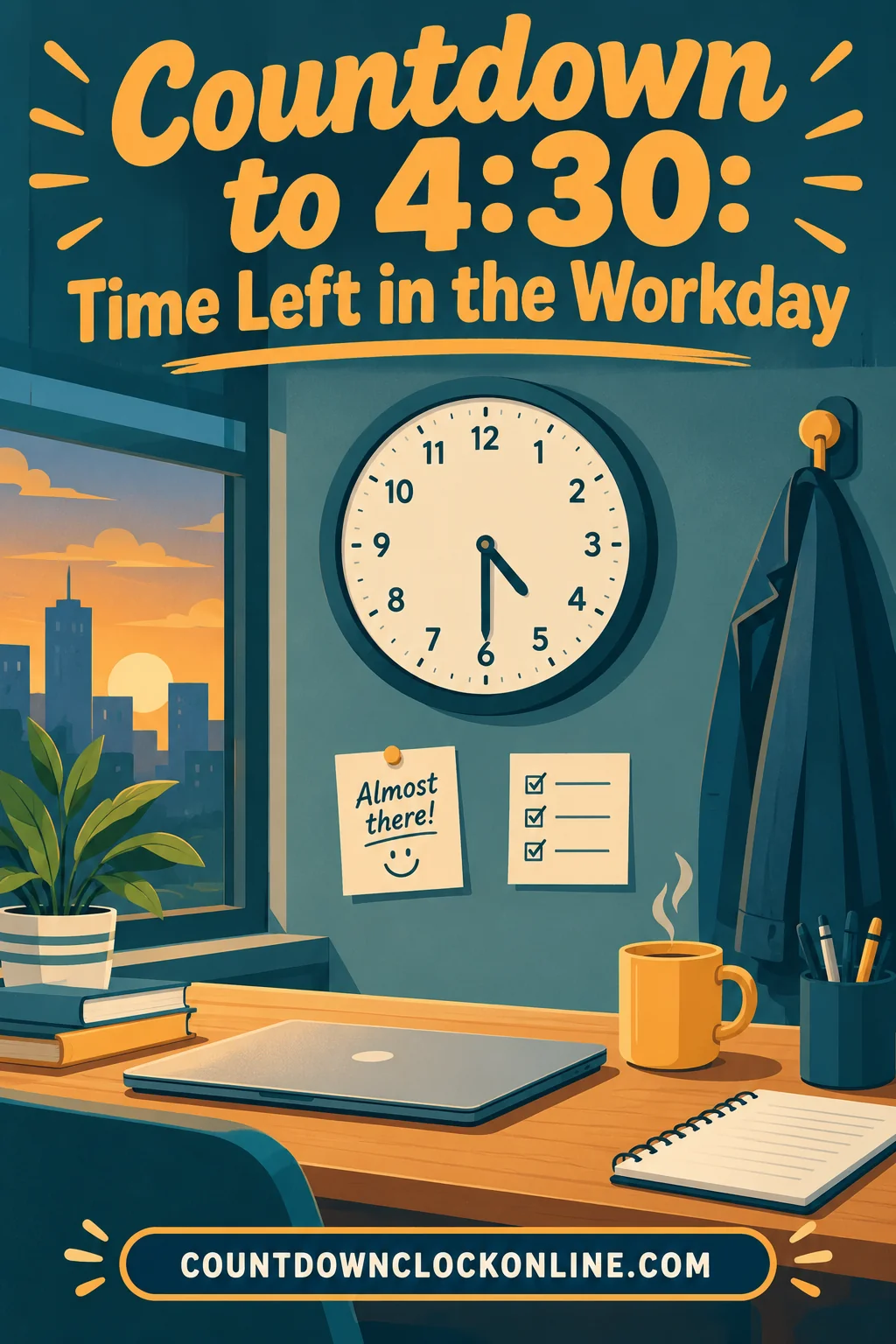Countdown to 4:30: Time Left in the Workday