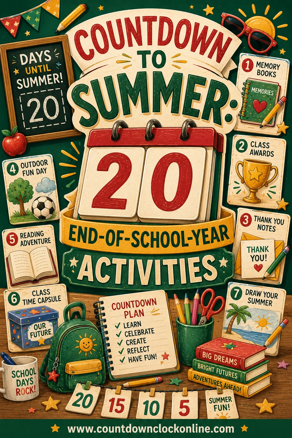 Countdown to Summer - 20 End-of-School-Year Activities