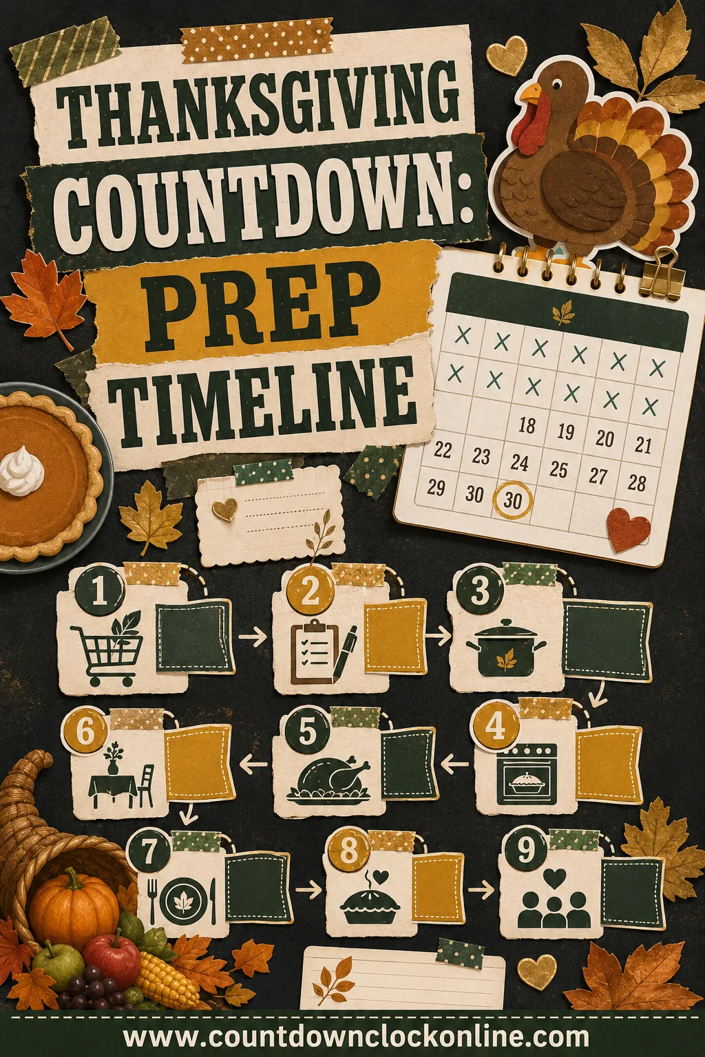 Thanksgiving Countdown - Prep Timeline